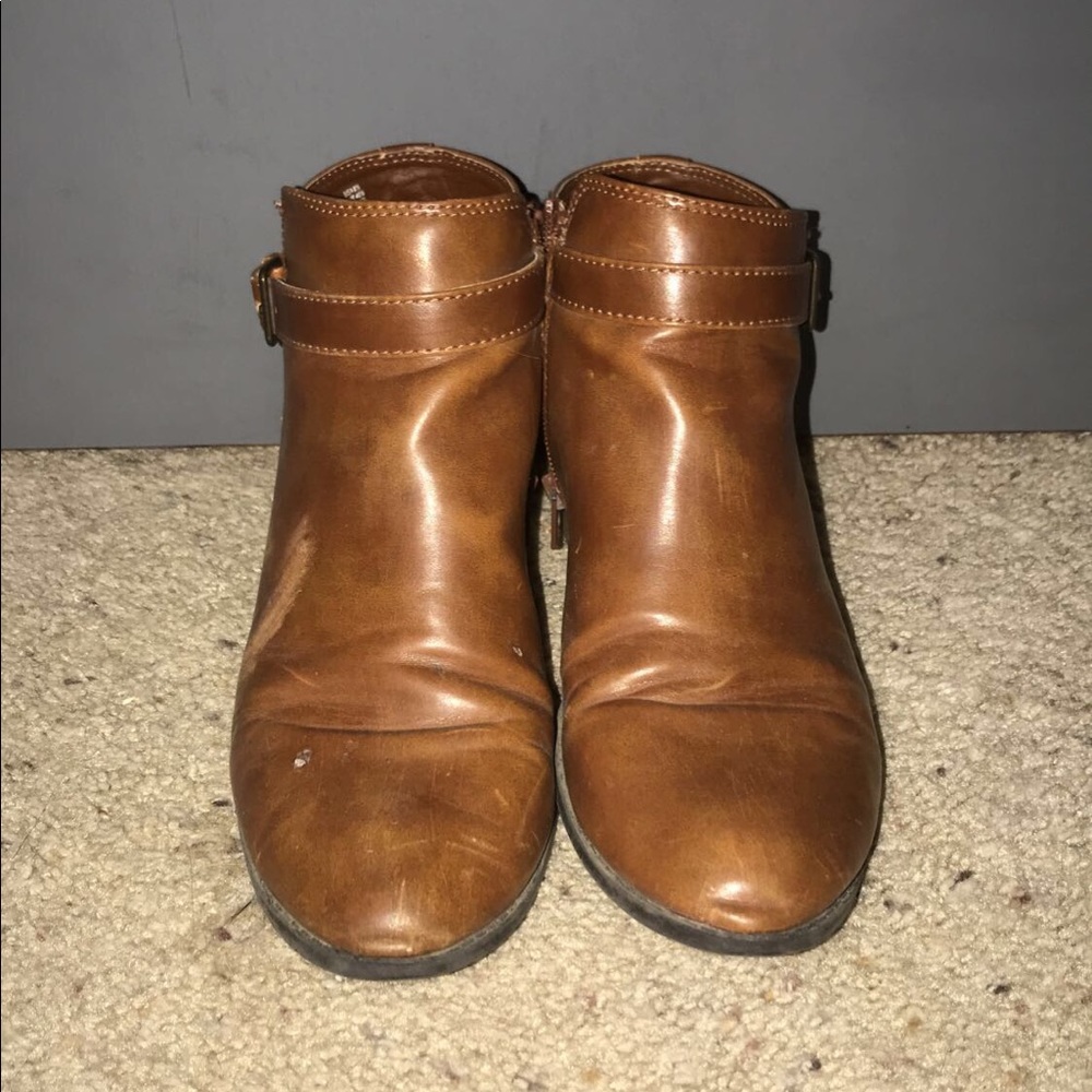 Brown ankle boots